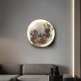 thumbnail image 2 of Lámpara de pared con forma de luna, lámpara de noche para dormitorio, luz moderna, mural para sala de estar, lámpara decorativa de pared, lámpara de arte, 2 of 4