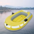 thumbnail image 3 of Kayak Yellow PVC Inflatable One Person Rowing Air Boat Fishing Drifting Diving Tool, 3 of 8