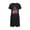 Black, variant on Tnhcen Inclusive Plus Size Christmas Sleep Dress Cute Holiday Print Short Sleeve Round Neck Short Length Stretchy Polyester Spandex S-2XL for Every Body