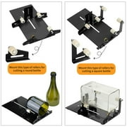 Tzdxfgl Adjustable Glass Bottle Cutter Kit Stainless Steel Square Round Glass Bottle Cutting Machine Set