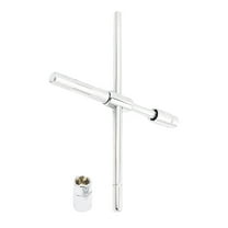 unbranded  Telescopic Cross Wrench Screwdriver Gauge Wheel Car Tires Silver