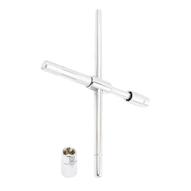 Herramienta de mano Telescopia Llave Llave de llanta de neumático universal 4 vías con 2 enchufes