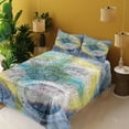 thumbnail image 2 of Ambesonne Mandala Fitted & Top Sheet Set with Shams, Geometry Element, Multicolor, 2 of 5