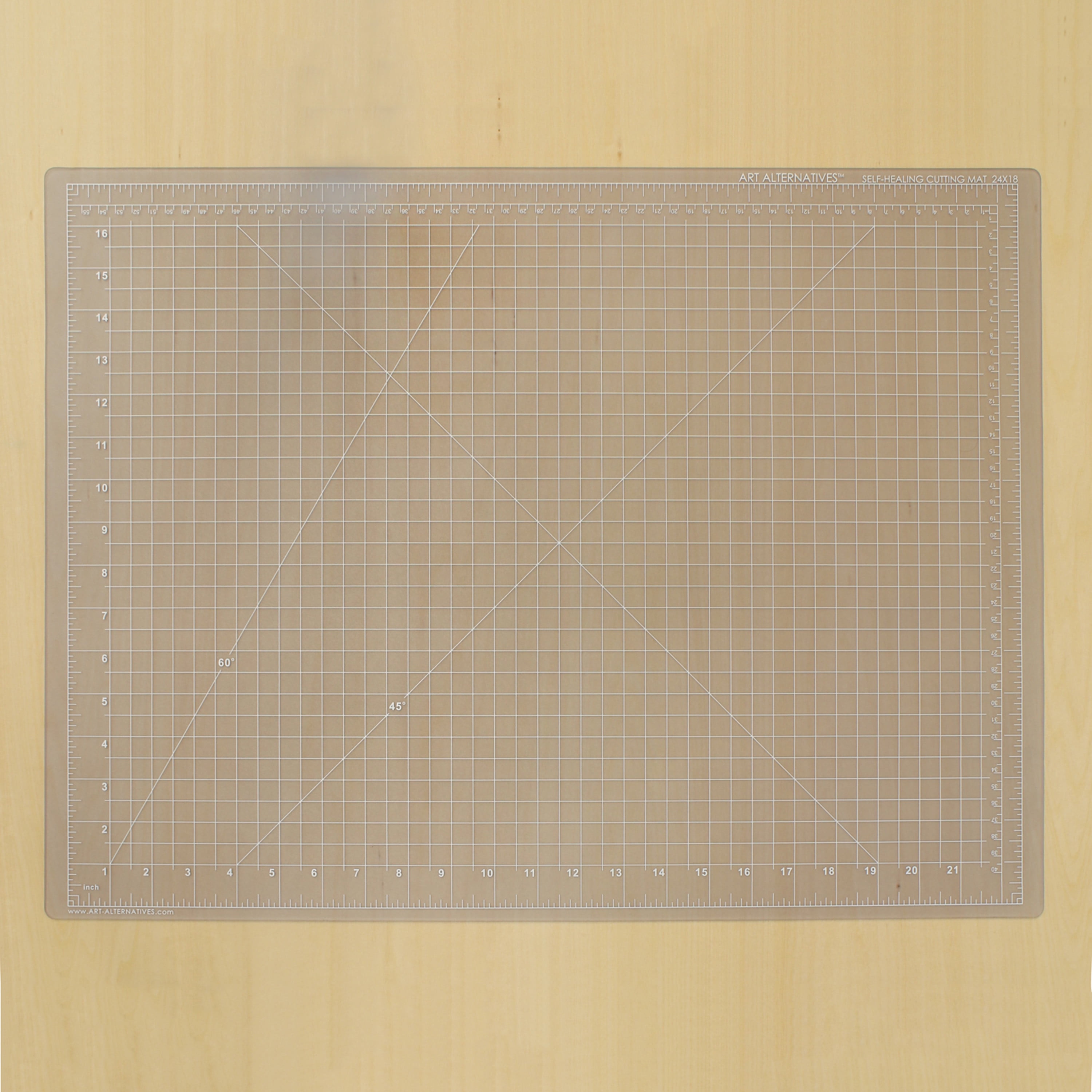 Art Alternatives Self-Healing Cutting Mat, 18" x 24", Clear
