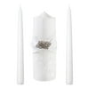 White Lace Unity Candle Set
