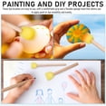 thumbnail image 4 of Miangastore 20Pcs Round Paint Brushes Multi Color For Diy Activities And Family Use, 4 of 8