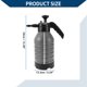 thumbnail image 3 of Botellas de Spray de Limpieza Unique Bargains Botellas de Spray Exteriores con Boquilla Ajustable para Plantas de Interior y Exterior y Limpieza Plástico Metal Ajustable 2L 1 Pc Gris, 3 of 6