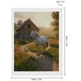 thumbnail image 2 of Diamond Art Kit for Adults, Sunny Farm Horse Pathway Scene Diamond Painting for Adults Beginners, 5D DIY Diamond Art Painting Kits, Colorful Diamond Painting Craft for Home Decor 12x16, 2 of 7
