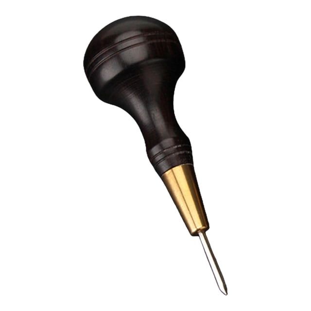 Herramienta de con de , punzón para rascar en apariencia de calabaza cónica para artesanal de material cuero con forma de diamante para Marrón oscuro de 3 mm Gloria Punzón de costura