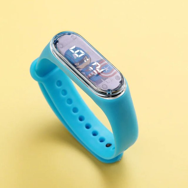 Disney-pulsera luminosa de princesa Frozen Aisha, reloj de Spider-Man táctil para estudiantes, reloj deportivo LED para niños, regalos de cumpleaños