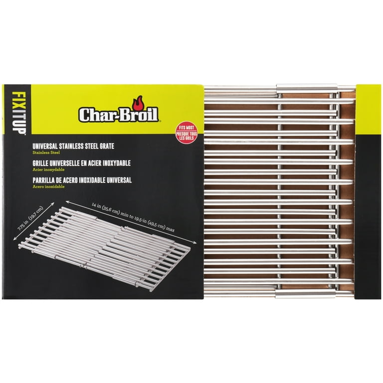 Char Broil Adjustable Stainless Steel Grill Grate