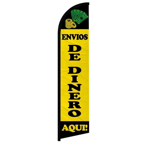Envios De Dinero Aqui Windless Banner Flag