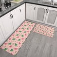 thumbnail image 2 of Pink Cartoon Dragon Rainbow Heart Crown Pattern Kitchen Rugs Sets Of 2,Anti Fatigue Kitchen Mat Rugs Non Slip Washable,Decorative Kitchen Floor Mats for Kitchen,Sink,Laundry,17"x30"+17"x47", 2 of 7