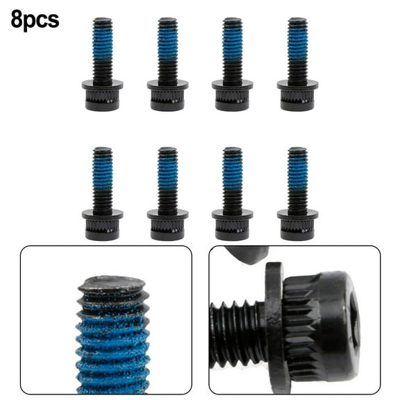 8 Pcs Bicycle disc brake screw Mountain bike oil brake caliper fixing screw M6x18