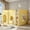 Yellow, variant on AUU Full Size Loft Bed with Warm LED Light String – Space-Saving Elevated Frame for Bedroom