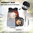 thumbnail image 2 of HUISEFOR Vintage Baseball Print Kids Backpack Set 4 Pcs Patriotic Sport Waterproof Kids School Bag with Lunch Box, Pencil Case and Water Bottle Cover for Baseball Fan Boys, 2 of 8