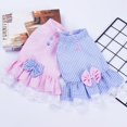 thumbnail image 2 of Dog Skirt Cartoon Print Foreleg Cotton Puppy Pet Cotton Dress Outfit Clothes for Summer, 2 of 6