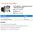 thumbnail image 2 of A/C Compressor - Compatible with 2007 - 2009 Audi A4 Quattro 2008, 2 of 2