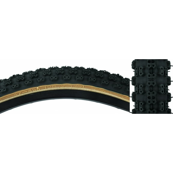 Sunlite Comp III BMX Tire 20x1.75 Black/Tan Wire (47-406 ISO)