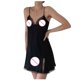 thumbnail image 4 of Señoras Linda Chica Sólido Lencería erótica Encaje con cuello en V Sexy Seda Hueco Camisón Falda con tirantes Fridja nalpqowj40221, 4 of 6