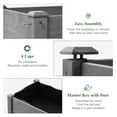 thumbnail image 6 of Raised Garden Bed with Legs, 48x24x30'', Outdoor Wood Elevated Planter Box, Thick Legs, w/Liner, 6 of 8