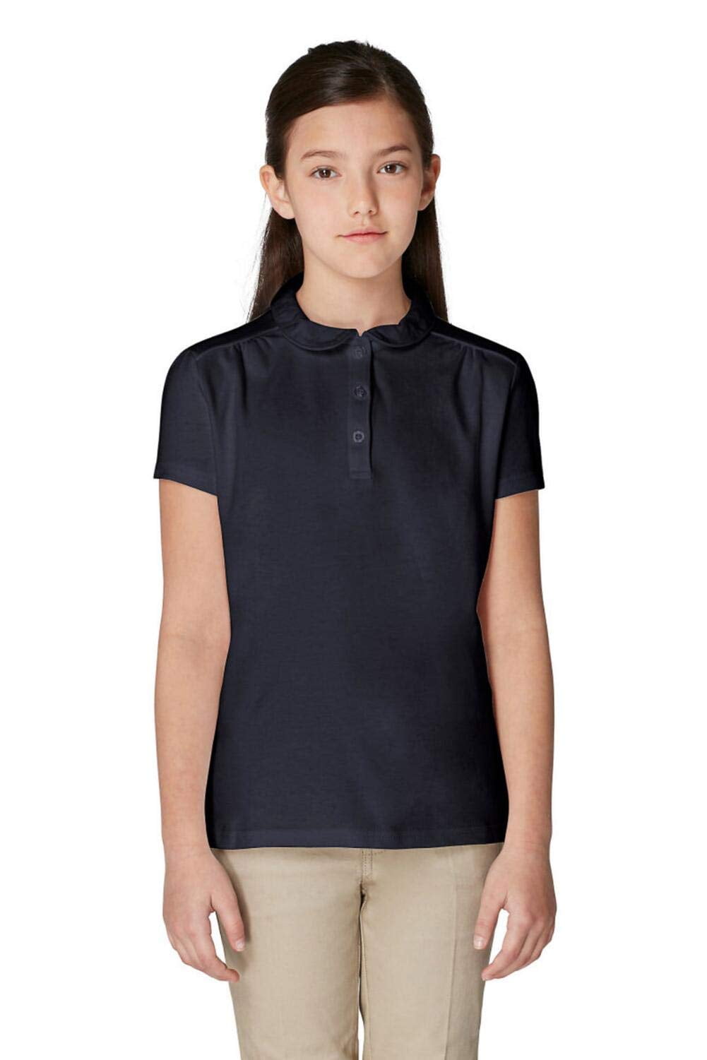 French Toast boys Sa9519 School Uniform Polo Shirt, Navy, 1416 US