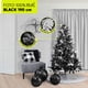 thumbnail image 3 of Árbol de Navidad Artego semi Nevado Negro con Ramas blancas 190 Cm con base de metal, 3 of 8