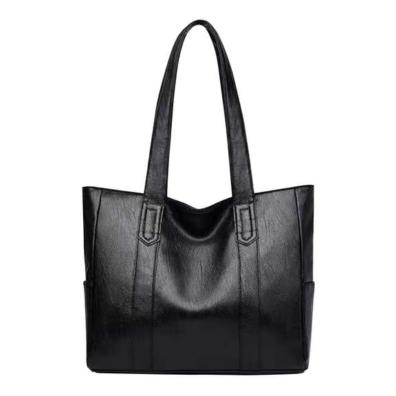 Women's Large Capacity Tote Bag Single Shoulder Handbag Soft Leather Bag
