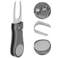thumbnail image 3 of Outil de Réparation pour Terrain de Golf, Matériau en Acier Inoxydable, Conception Pliable, Fourche de Terrain de Golf, Finition Soignée, Petite Taille, pour Outil de Réparation pour Pelouse Rouge, Vert, Gris, Noir, 3 of 7