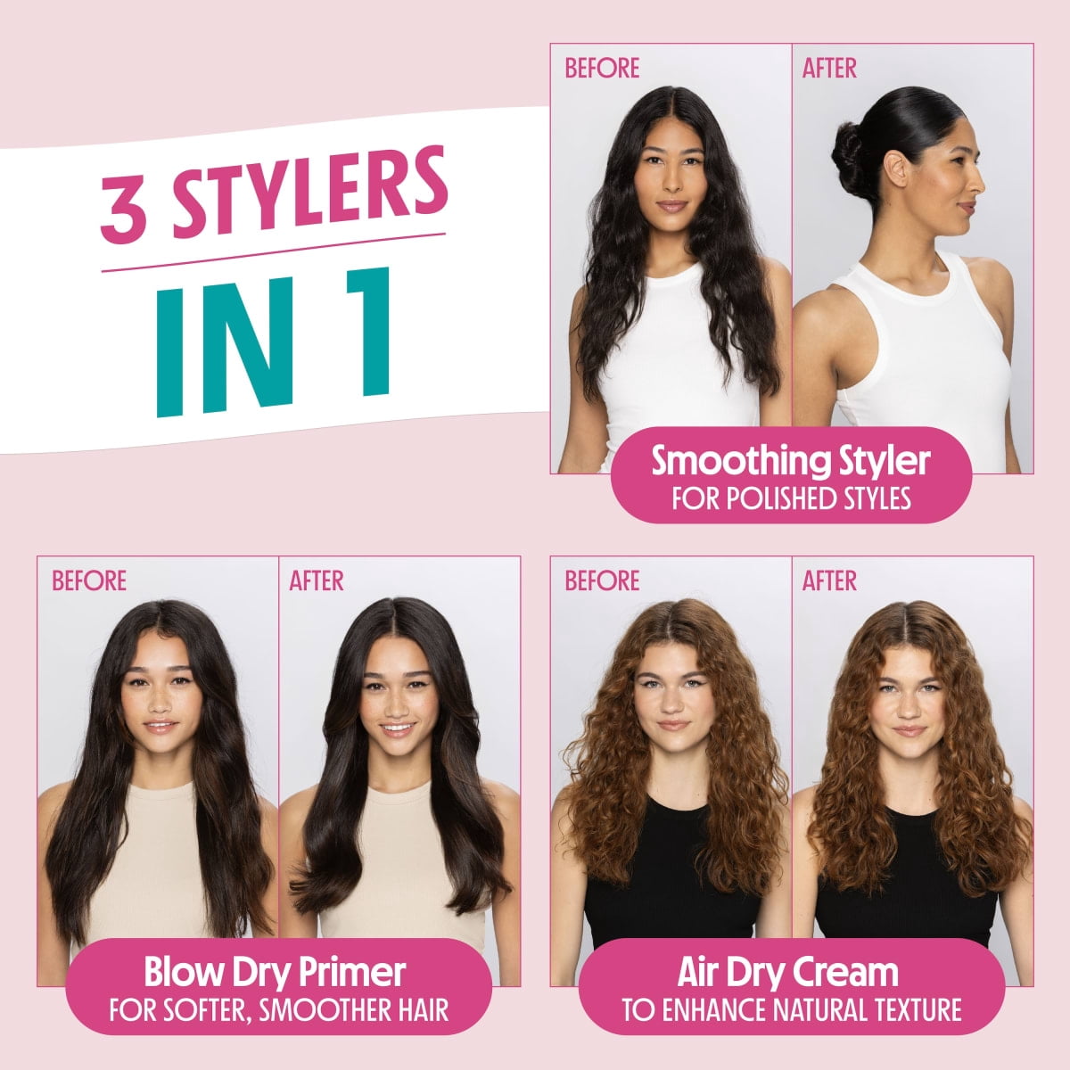 Not Your Mother's All Eyes on Me 3-in-1 Hair Styling Cream, Travel Size, 2 fl oz