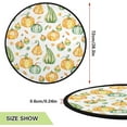 thumbnail image 3 of GZHJMY Thanksgiving Pumpkin Christmas Tree Mat, Round Christmas Tree Stand Mat Decoration for Holiday Party Home Christmas Day Ornaments Floor Door, 28.3", 3 of 6