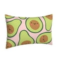 thumbnail image 2 of Balery Cute Avocado Bedding Queen Pillow Cases - Envelope Closure - Soft Brushed Microfiber Fabric - Shrinkage and Fade Resistant Pillow Cases-16"x24", 2 of 9