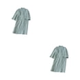 thumbnail image 3 of Minnieouse Kimono primavera verano crepé señoras fino camisón mujeres hombres Albornoz hogar boda pijamas ropa de dormir Type2 NO2, 3 of 6