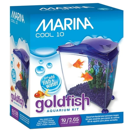 Marina Cool Goldfish Kit Purple, Medium 2.65 gal. (Best Fish For Goldfish Bowl)