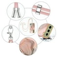 thumbnail image 5 of Case for Samsung Galaxy S21 FE, Adjustable Detachable Crossbody Strap Neck Strap Silicone Bumper Marble Painted TPU Ultra Thin Shockproof Protective Phone Case Cover for Galaxy S21 FE, Rosegold, 5 of 7