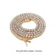 thumbnail image 5 of Collar de tenis, collares de circón ligeros a la moda, cadenas de diseño especial, accesorios para regalos de Navidad y cumpleaños Ropa, zapatos y accesorios Miscelánea 3 mm dorado 8 pulgadas Minnieouse  AP014678-07, 5 of 6