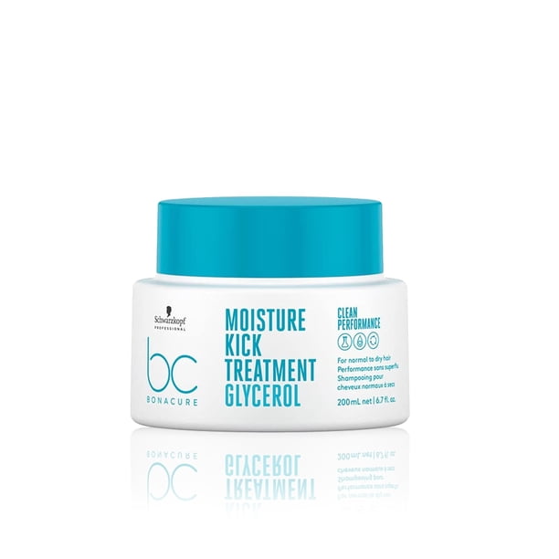 BONACURE - Moisture Kick Mascarilla Tratamiento para Cabello Glicerol 200 ml, Tratramiento Hidratante Intensivo, Cuida, Hidrata y Eriquece el Cabello, Sensación de Cabello Ligero, Aporta Br