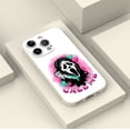 thumbnail image 4 of Elegante y protectora: cubierta de teléfono plateada esmerilada de doble capa con diseño gráfico vibrante para iPhone 15 Pro Max 14 13 12 Pro 11, 4 of 4