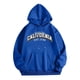 thumbnail image 2 of WILLBEST Sudaderas para Hombre, Sudaderas Deportivas para Hombre, Tallas Grandes, con Letras Estampadas En El Pecho, con Capucha y Manga Larga XXXGrande, 2 of 3