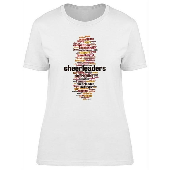 Cheerleaders Collage T-Shirt Women -Image by Shutterstock, Female Large