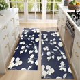 thumbnail image 4 of Kitchen Rugs Sets Of 2,Pioneer Flower Floral Print Pattern Anti Fatigue Kitchen Mat Rugs Non Slip Washable,Decorative Kitchen Floor Mats for Kitchen,Sink,Laundry,17"X47", 4 of 5