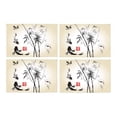 thumbnail image 2 of MKHERT Oriental Ink And Wash Painting Bamboo Drangonfly And Koi Fish Placemats Table Mats for Dining Room Kitchen Table Decoration 12x18 inch,Set of 4, 2 of 4