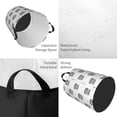 thumbnail image 3 of Large Laundry Basket with Handles - calculator Print Kids Baby Dirty Clothes Laundry Hamper for Bedroom Aesthetic, 3 of 5