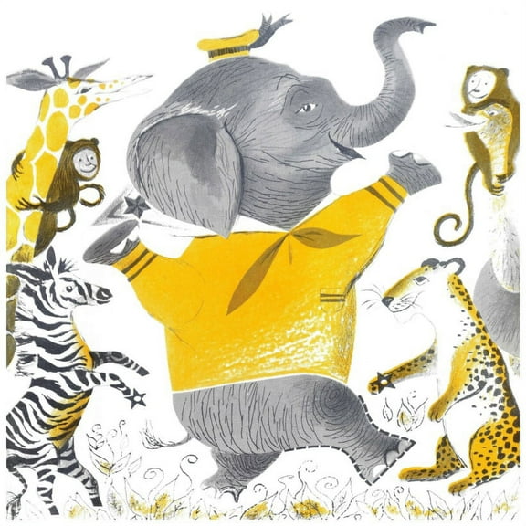 Marmont Hill "Wild Animals" by Curtis Painting Print on Canvas