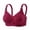 Wine, variant on Bixock Plus Size Bra for Women Push Up Bra Wireless Bra Lace Splicing Thin Lift Support Abjustable Soft Straps Everyday Casual Women Under Wear