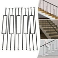 thumbnail image 2 of 10 Pcs Black Iron Balusters Decorative Metal Staircases Balusters 44in Length, 2 of 10