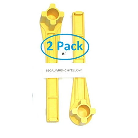 Non Ratchet - Gas and Bung Wrench Non Sparking Solid Drum Bung Nut Wrench (Yellow) 2 Pack Free Shipping