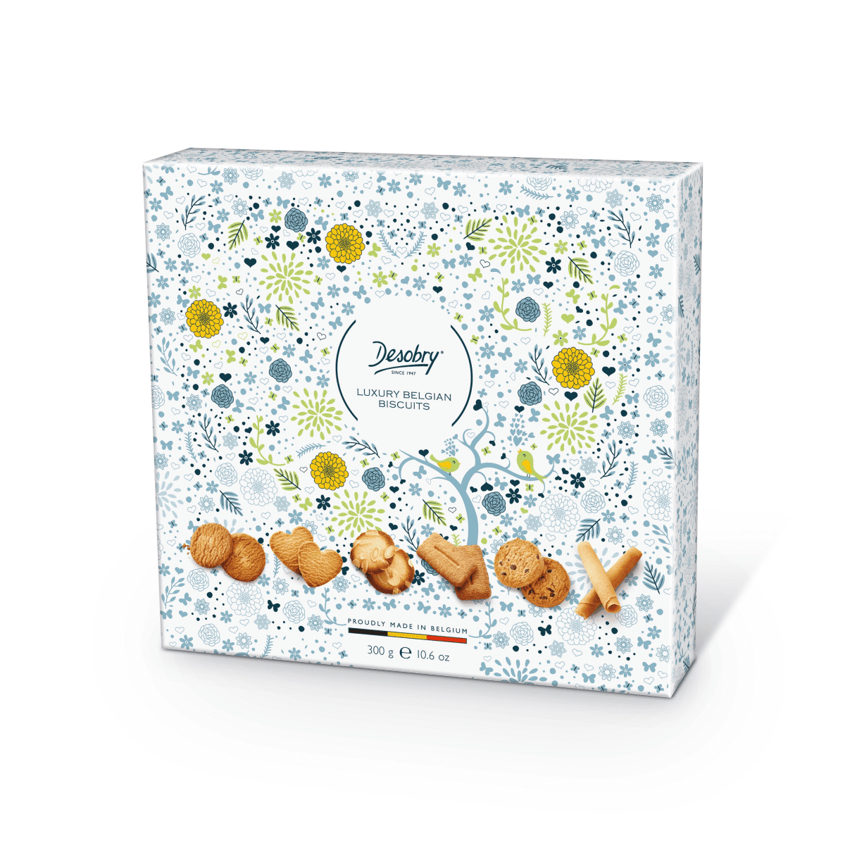 Desobry Luxury Belgian Biscuit Assortment, 10.6 oz (300g)