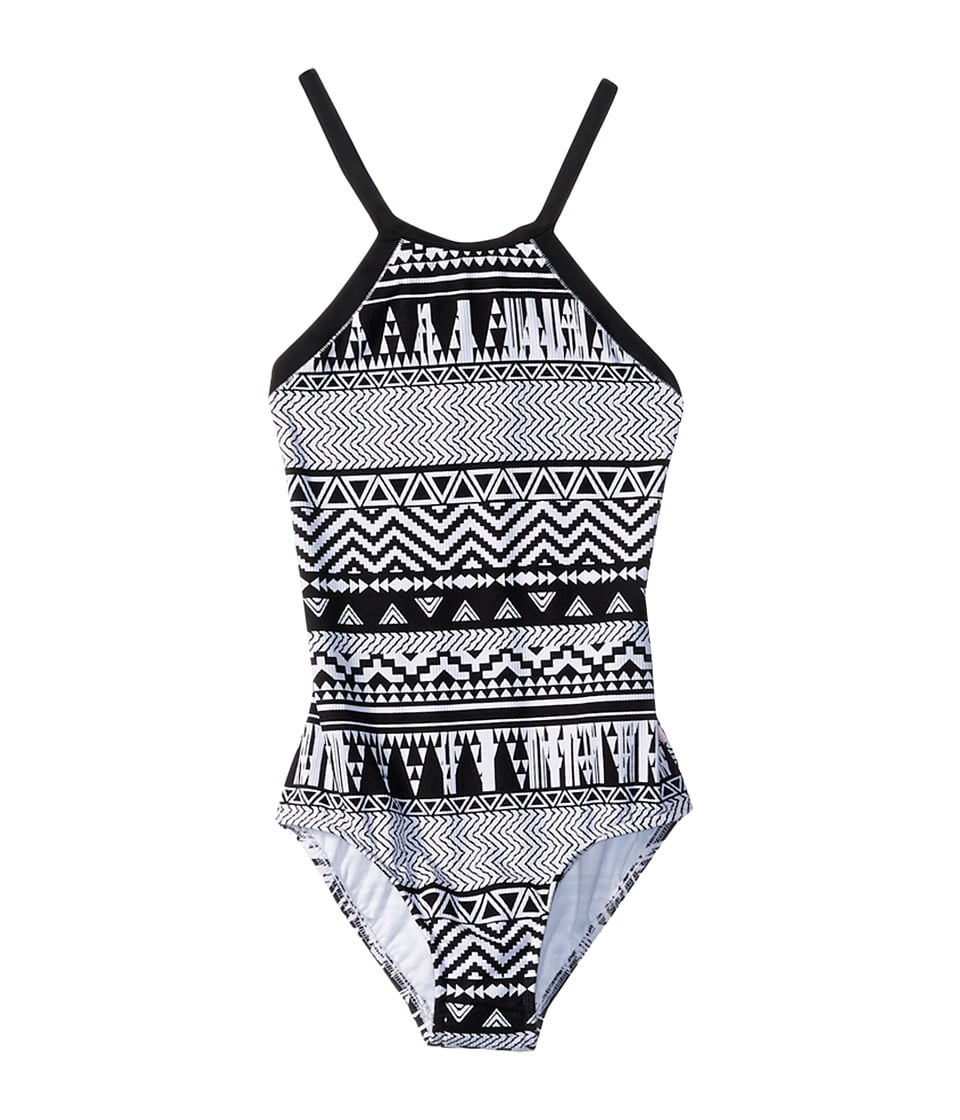girl's one piece swimsuit size 14