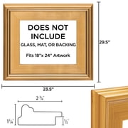 Creative Mark 18x24 Plein Air Style Frame, Hand Leafed Gold, Museum Quality